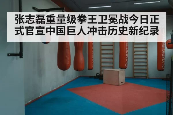 张志磊重量级拳王卫冕战今日正式官宣中国巨人冲击历史新纪录